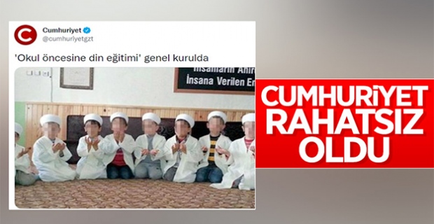 Cumhuriyet gazetesi okul öncesinde din dersine tepki gösterdi