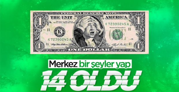 Dolar kuru 14 liranın üzerine çıktı