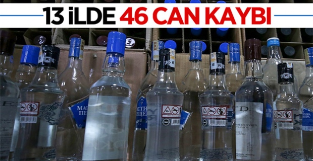 Sahte içkiden 13 ilde 46 kişi hayatını kaybetti