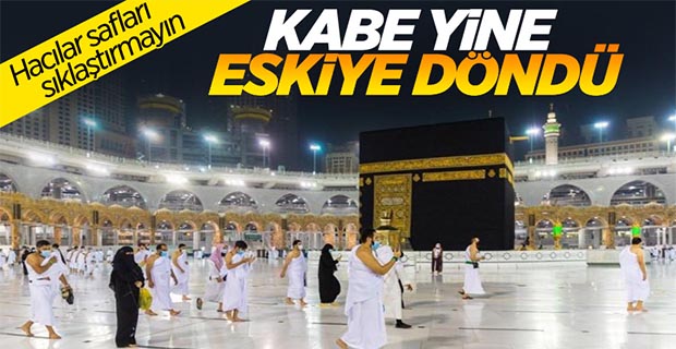 Sosyal mesafe kuralı, Kabe ve Mescid-i Nebevi'de geri geldi