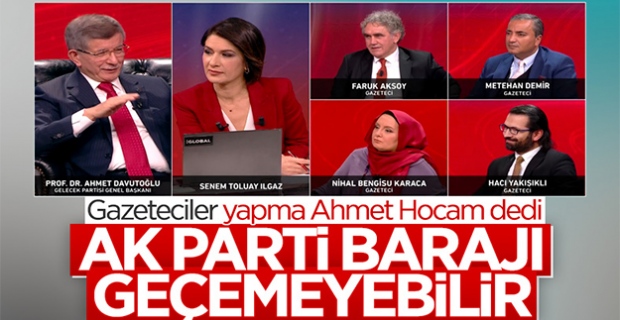 Ahmet Davutoğlu: AK Parti'nin 2023'te barajı geçebileceğinden şüpheliyim