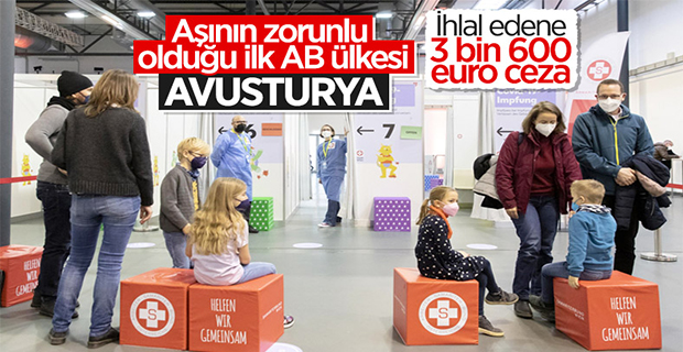 Avusturya'da Covid-19 aşısı zorunlu oldu