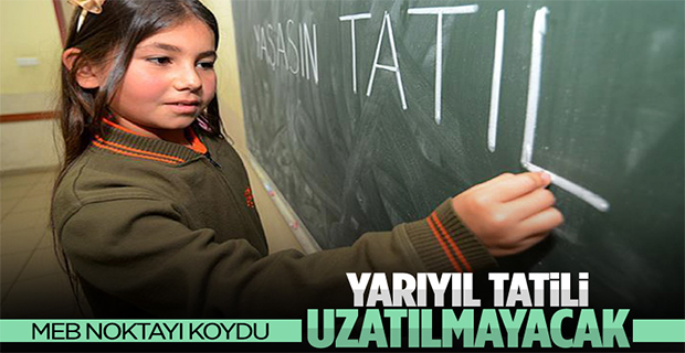 Mahmut Özer: Yarıyıl tatili uzatılmayacak