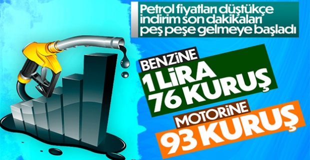 Benzin ve motorine indirim