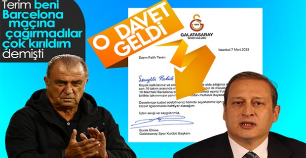 Galatasaray'dan Fatih Terim'e davet