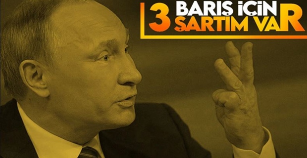 Putin'den Macron’a Ukrayna ile barış için üç şart