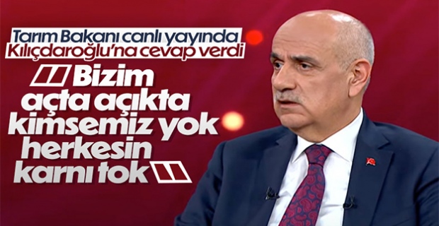 Bakan Vahit Kirişçi: Bizim aç kimsemiz yok, herkesin karnı tok