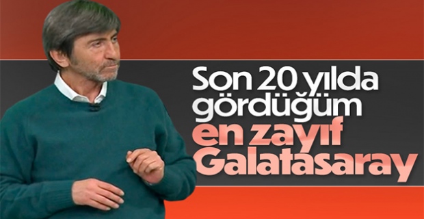 Rıdvan Dilmen: Son 20 yıldır gördüğüm en zayıf Galatasaray