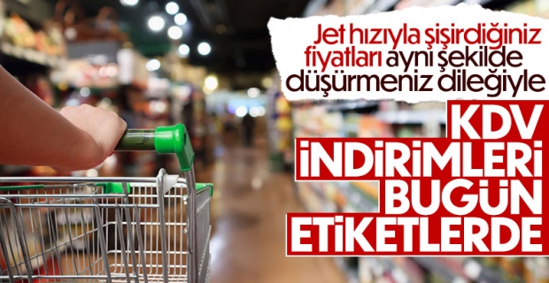 Temizlik ürünlerindeki KDV indirimi bugün başladı