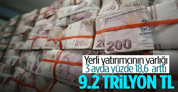 Yerli yatırımcıların varlıkları 9 trilyon lirayı aştı