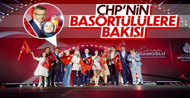 CHP'li Engin Altay'ın başörtülü parti üyesine bakışı
