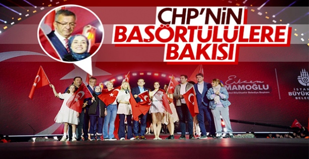 CHP'li Engin Altay'ın başörtülü parti üyesine bakışı