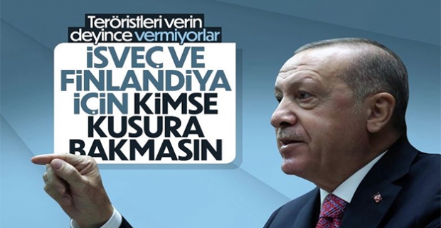 Cumhurbaşkanı Erdoğan: Terör örgütlerinin NATO'ya girmesine evet diyemeyiz