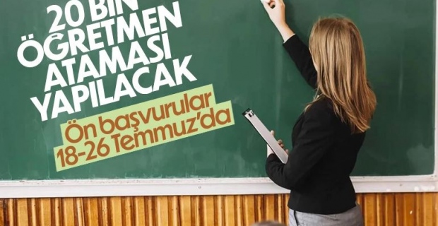 20 bin öğretmen atamasında tarihler belli oldu