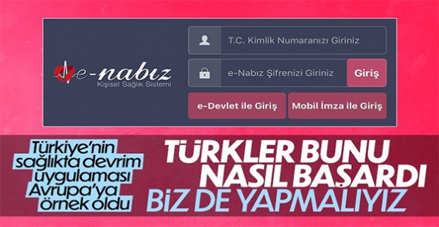 Şuayip Birinci: e-Nabız ihraç aşamasında