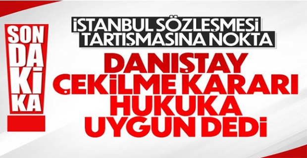 Danıştay 10. Dairesi'nden İstanbul Sözleşmesi kararı