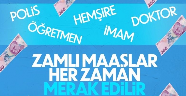 Temmuz 2022 memurların zamlı maaşları