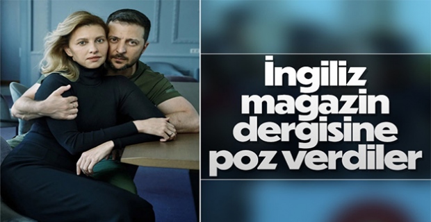 Zelensky eşiyle magazine poz verdi