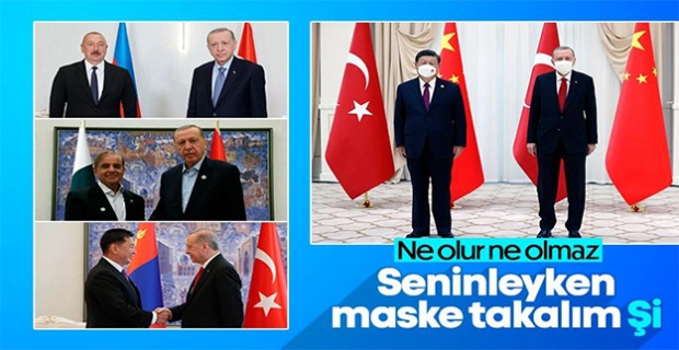 Cumhurbaşkanı Erdoğan, Çin lideri Şi Cinping ile görüştü