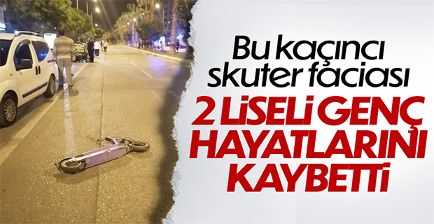 Antalya’da skuter kazası, liseli 2 genci yaşamdan kopardı