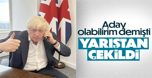 İngiltere eski Başbakanı Boris Johnson, başbakanlık yarışından çekildi