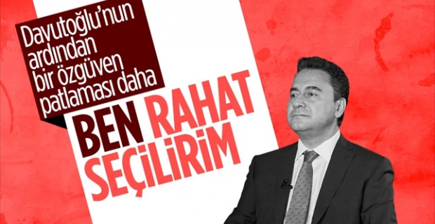 Ali Babacan: Hem rahat seçilirim hem de en iyi şekilde yönetirim