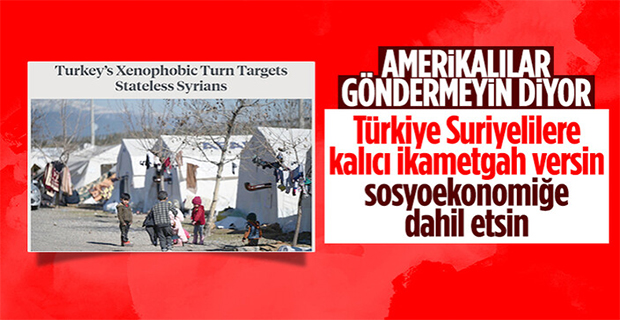 Amerikan medyasından Türkiye'ye 'Suriyeliler gönderilmesin' tepkisi