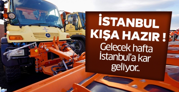 Gelecek hafta İstanbul’a kar geliyor..