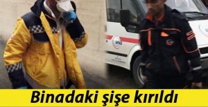 Şişe kırıldı, adliye boşaltıldı