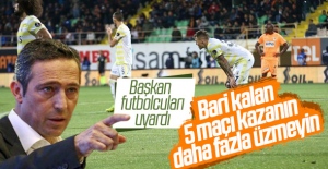 Ali Koç'tan futbolculara: Daha fazla üzmeyin