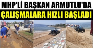 Yalova Armutlu sahillerinde bahar temizliği başladı