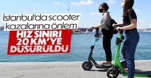 İstanbul'da scooterların hız sınırı 20 km'ye düşürüldü