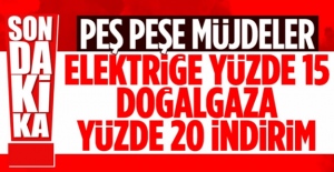 Cumhurbaşkanı Erdoğan açıkladı: Elektrik ve doğalgaza indirim geliyor