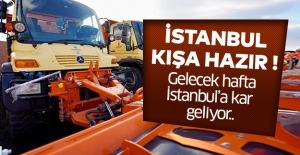 Gelecek hafta İstanbul’a kar geliyor..