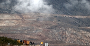 Erzincan'da maden ocağındaki toprak...