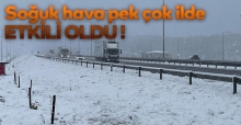 İlk Karın düşmesiyle soğuk hava pek çok ilde etkili oldu.